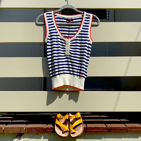 merc london Tops - NWT Merc London stripped sleeveless top